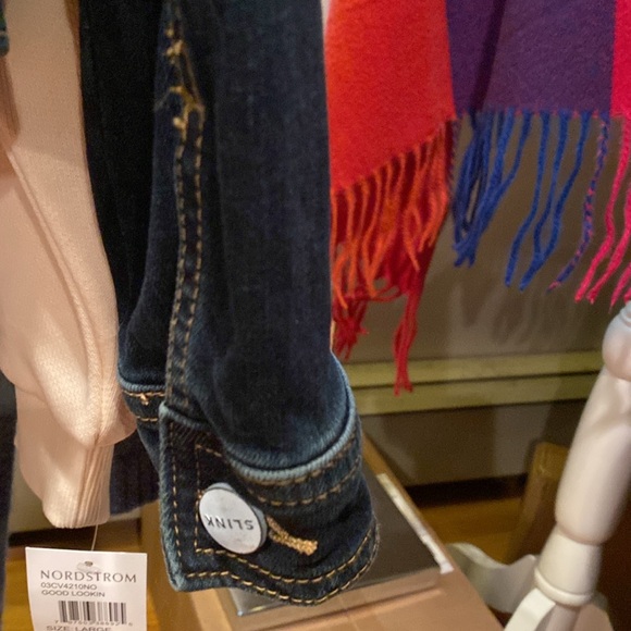 SLINK JEANS Trucker Jacket Button Front size 2 ( 18-20) - Picture 13 of 14